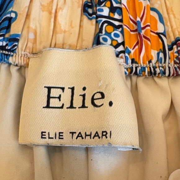 Elie Tahari Yellow Floral Maxi Skirt - Picture 3 of 7